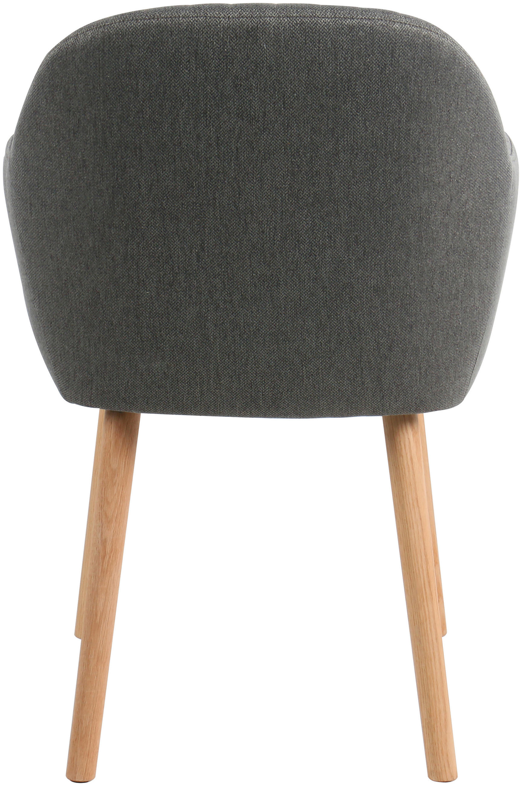 ARMLEHNSTUHL  in Leinenoptik  - Dunkelgrau/Naturfarben, MODERN, Holz/Textil (56/82/57cm) - MID.YOU