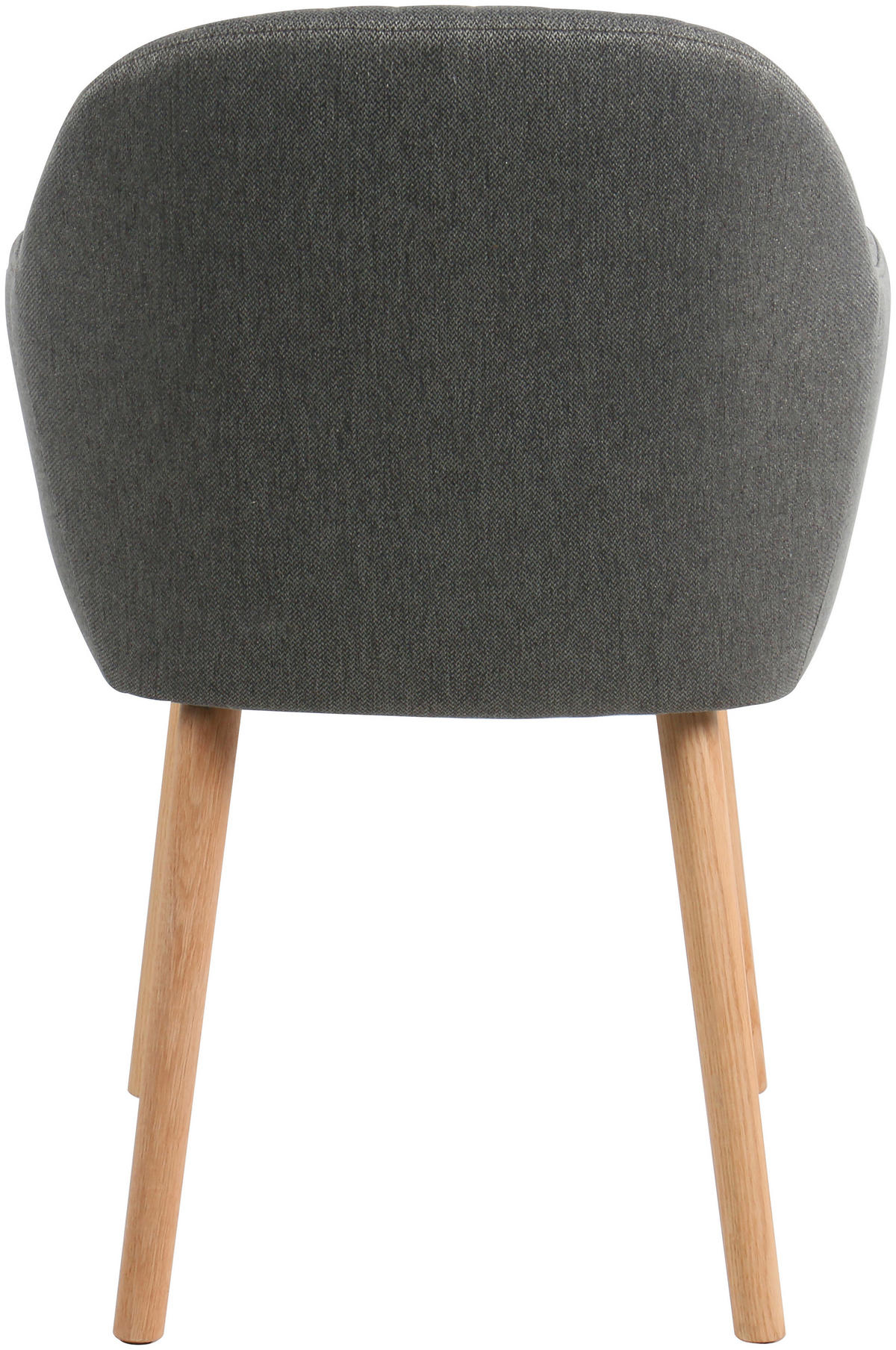 ARMLEHNSTUHL  in Leinenoptik  - Dunkelgrau/Naturfarben, MODERN, Holz/Textil (56/82/57cm) - MID.YOU