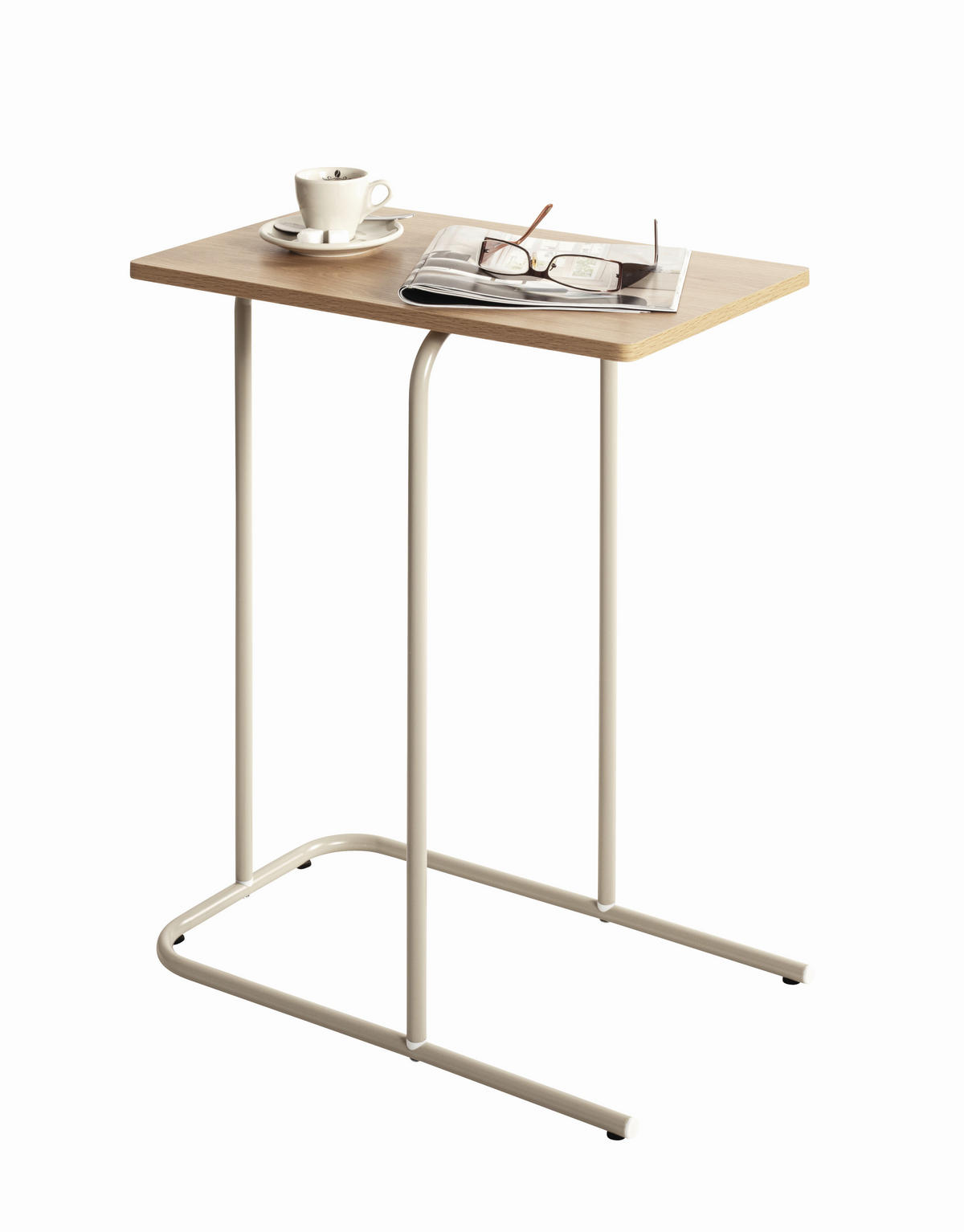 BEISTELLTISCH 30/50/65 cm Eichefarben, Kaschmir rechteckig  - Kaschmir/Eichefarben, Trend, Holzwerkstoff/Metall (30/50/65cm)