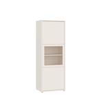 VITRINE  in Sandfarben  - Sandfarben/Grau, MODERN, Glas/Holz (64,8/179,1/44cm) - Carryhome