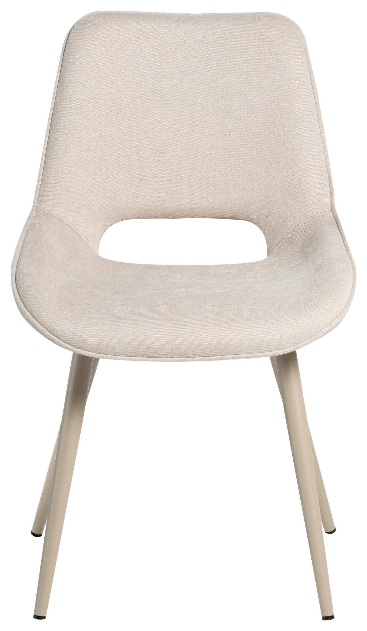 STUHL   Samt  Beige  - Beige, MODERN, Textil/Metall (50/86/62cm) - Livetastic