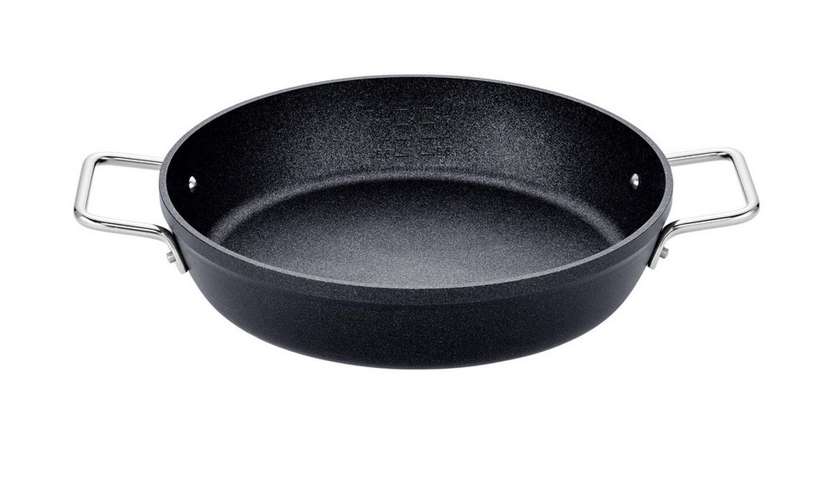 SERVIERPFANNE ADAMANT 28 cm  - Schwarz, Basics, Metall (28cm) - Fissler