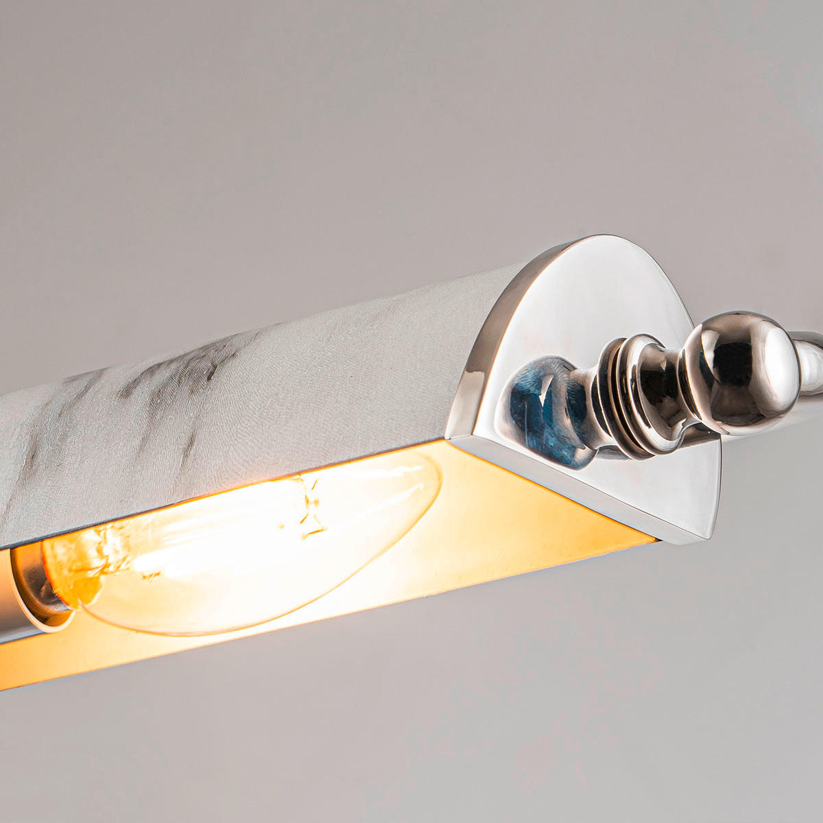 BILDERLEUCHTE - Nickelfarben, Konventionell, Metall (12.7/70.3/31.8cm) - Elstead Lighting