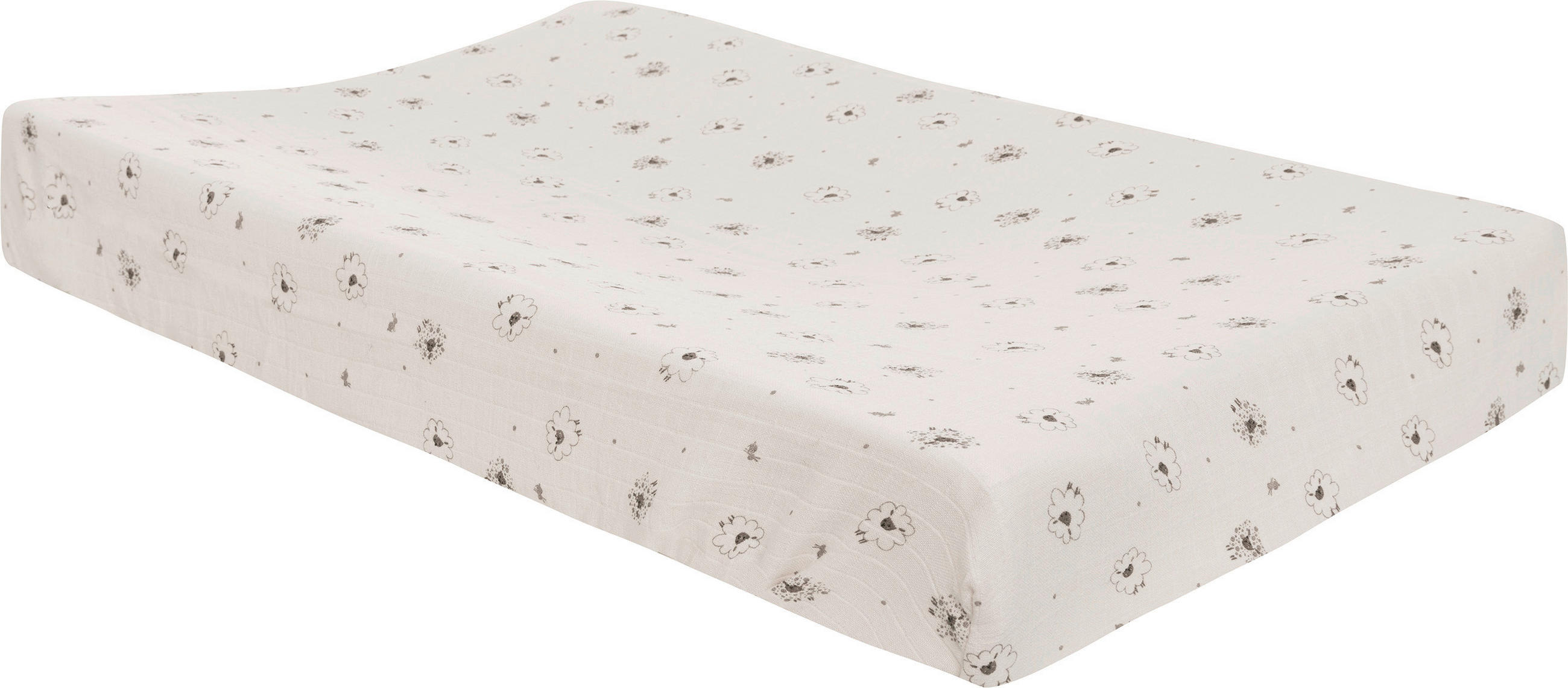 WICKELAUFLAGENBEZUG - Weiß, Basics, Textil (75,5/45/10cm) - Bebe Jou