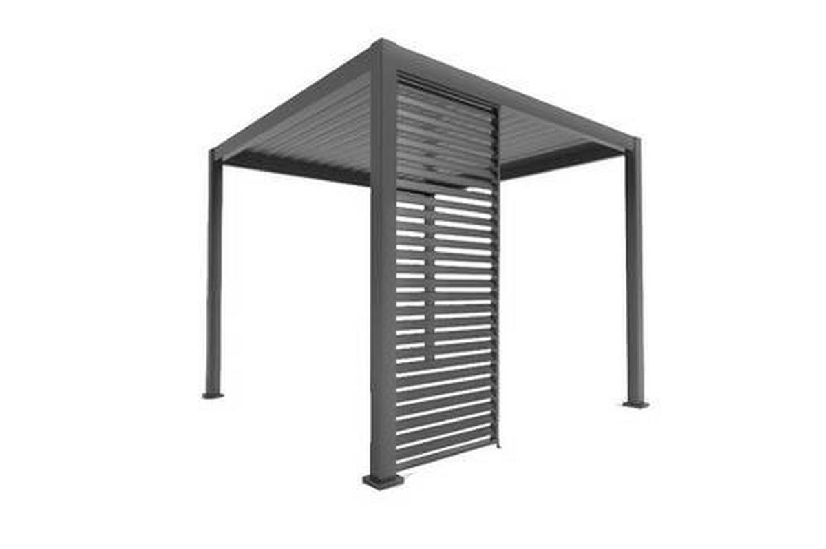 PERGOLA-SEITENTEIL   - Anthrazit, MODERN, Metall (93/239cm) - Gardenson