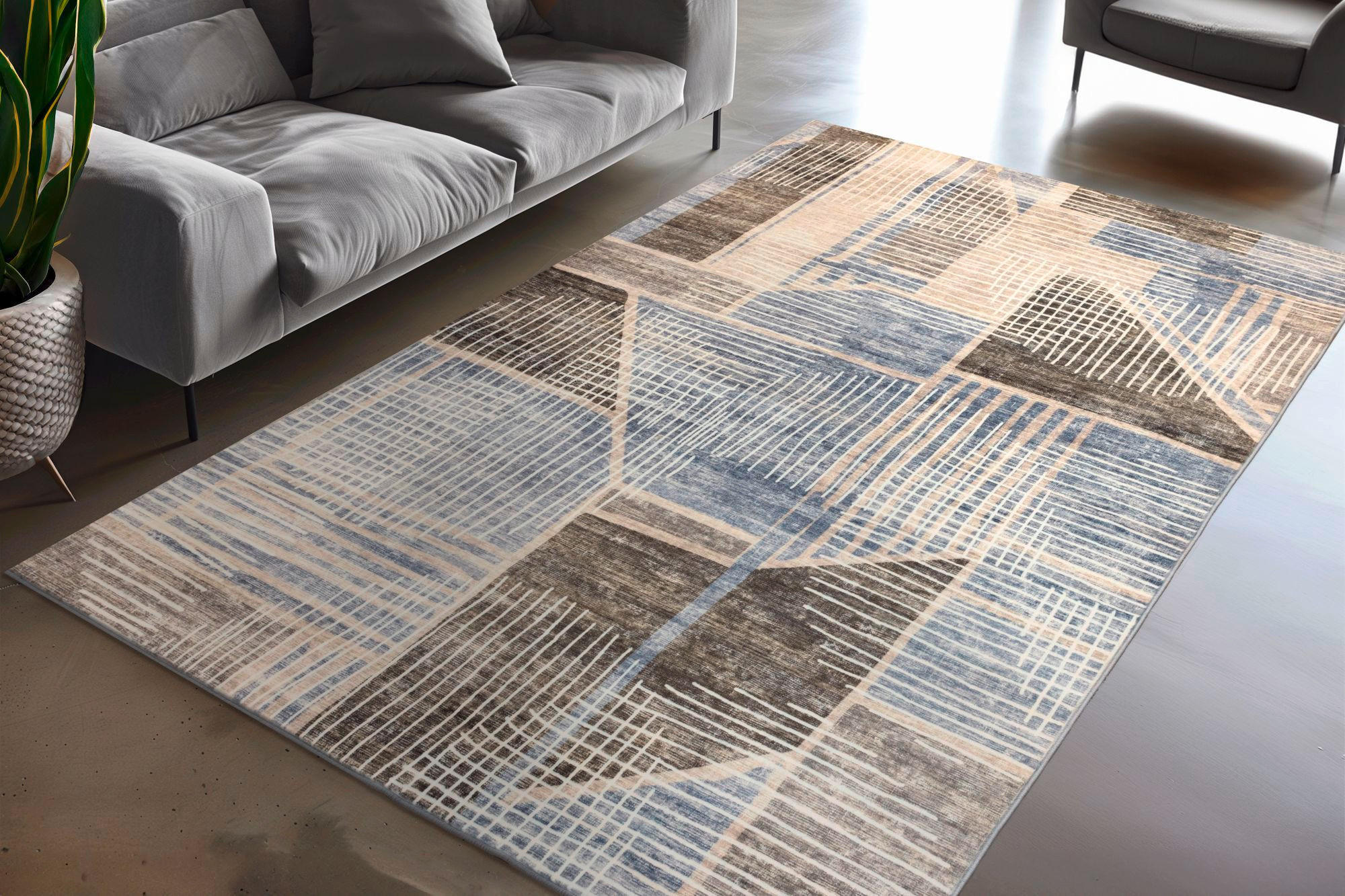 FLACHWEBETEPPICH 160/230 cm My Avantgarde Taupe  - Taupe, KONVENTIONELL, Textil (160/230cm) - Obsession