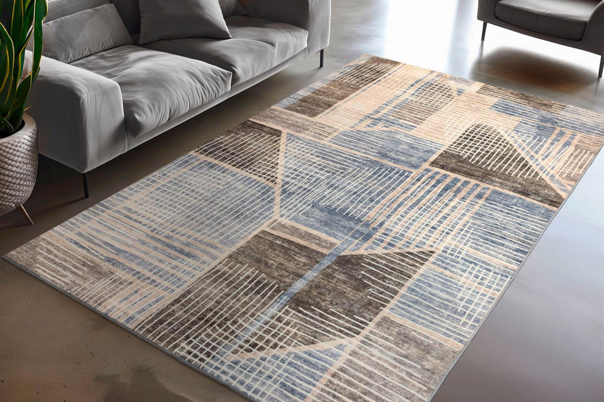 FLACHWEBETEPPICH 120/170 cm My Avantgarde Taupe  - Taupe, KONVENTIONELL, Textil (120/170cm) - Obsession
