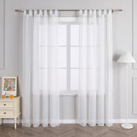 FERTIGVORHANG  transparent  140/145 cm   - Weiß Hochglanz, Basics, Textil (140/145cm)