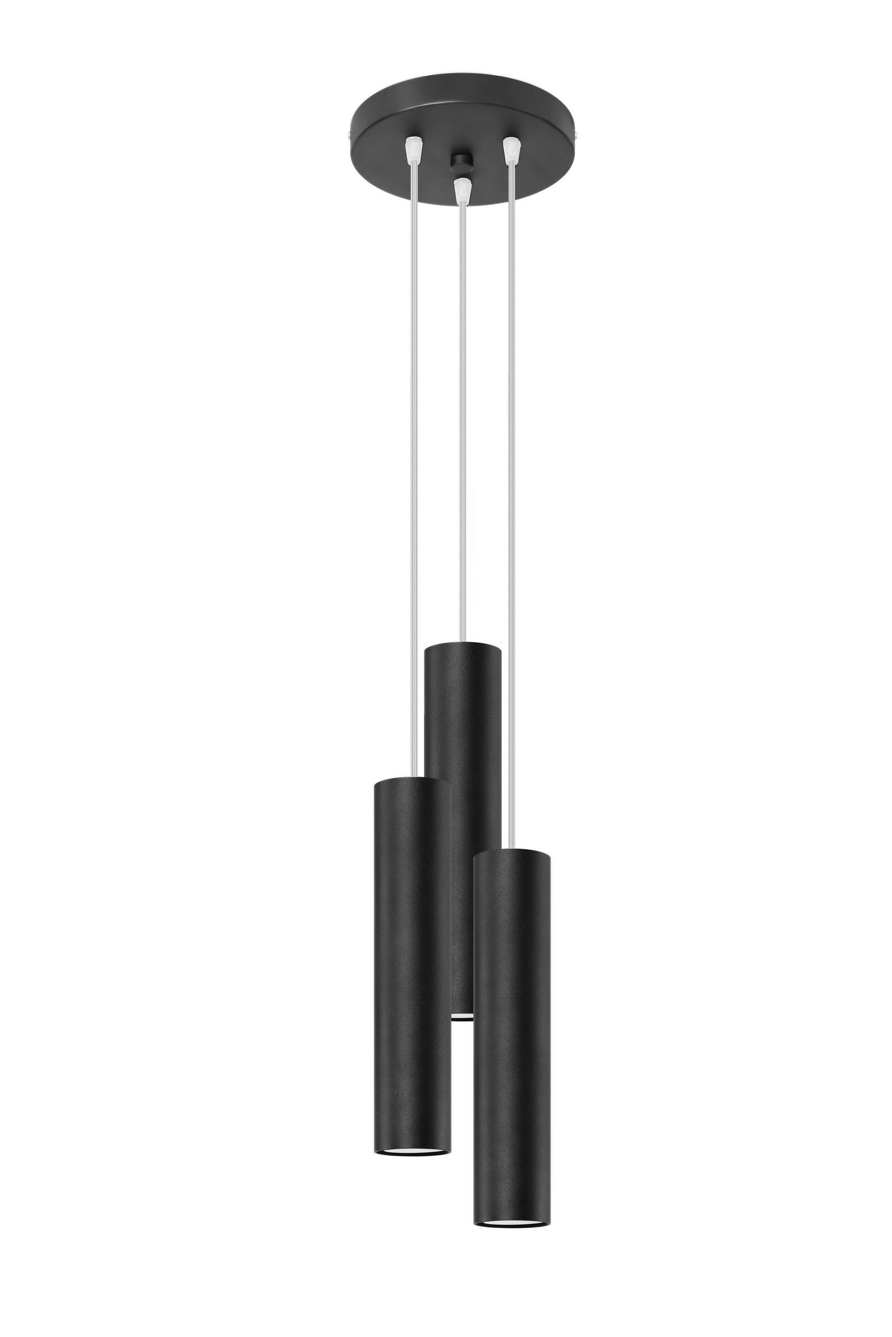 HÄNGELEUCHTE LAGOS 20/20/110 cm  - Schwarz, Design, Metall (20/20/110cm)
