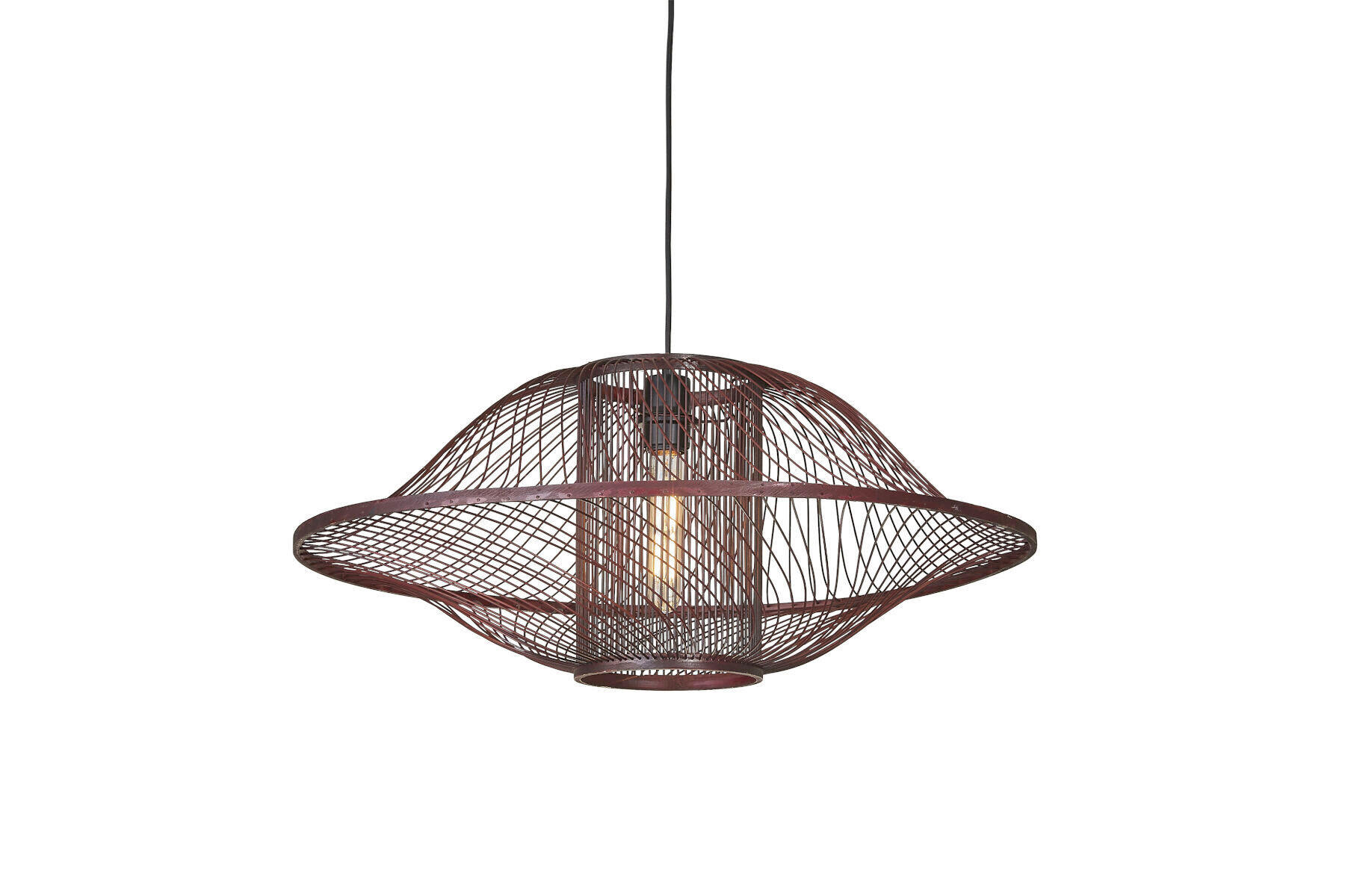 HÄNGELEUCHTE Good & Mojo 70/30 cm  - Rotbraun, Basics, Holz (70/30cm) - Good & Mojo