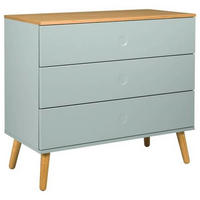 KOMMODE Dot  in 90/79/43 cm  - Eichefarben/Mintgrün, Design, Holzwerkstoff (90/79/43cm)