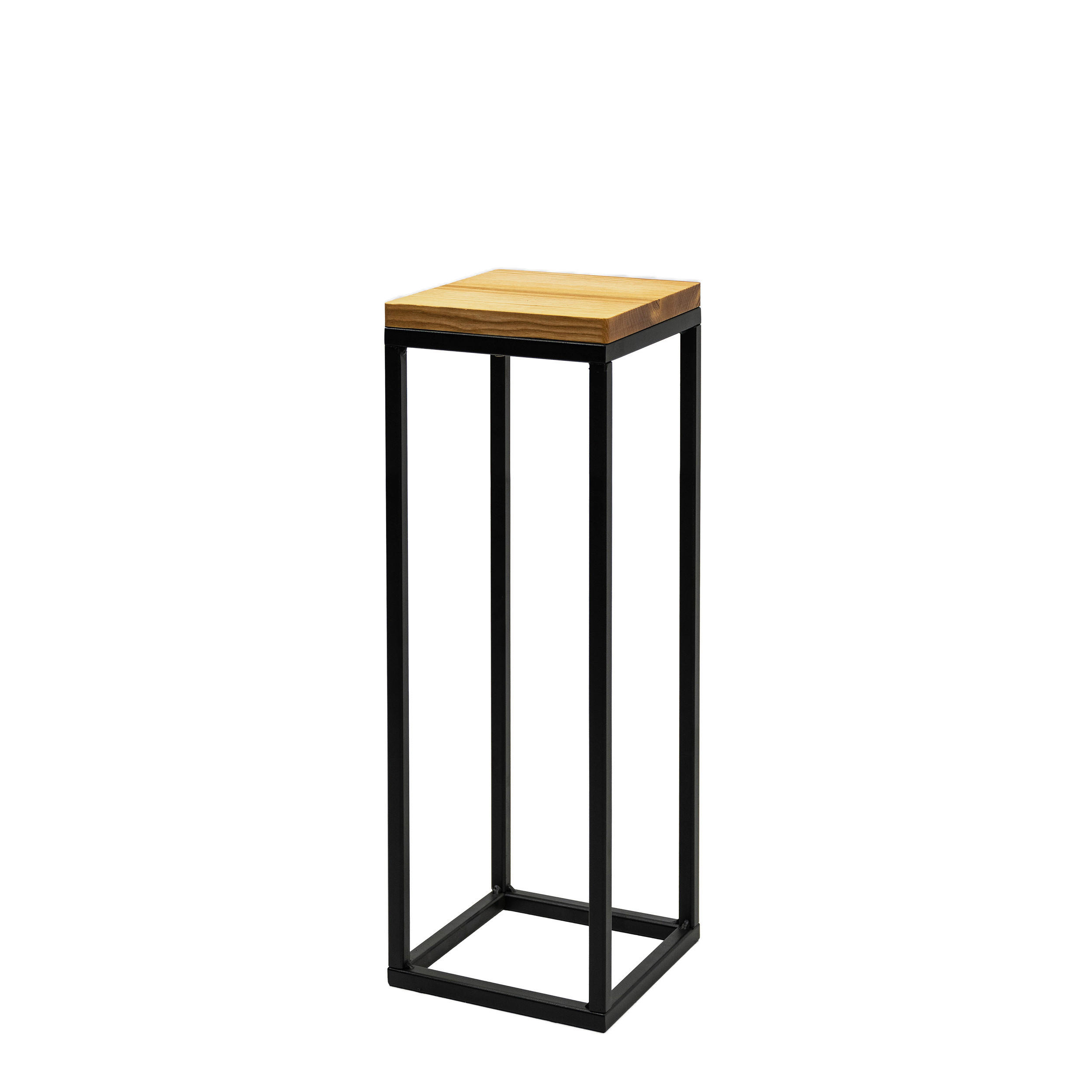 BLUMENSTÄNDER in Holz, Metall  - Schwarz, Basics, Holz/Metall (19/62/19cm)
