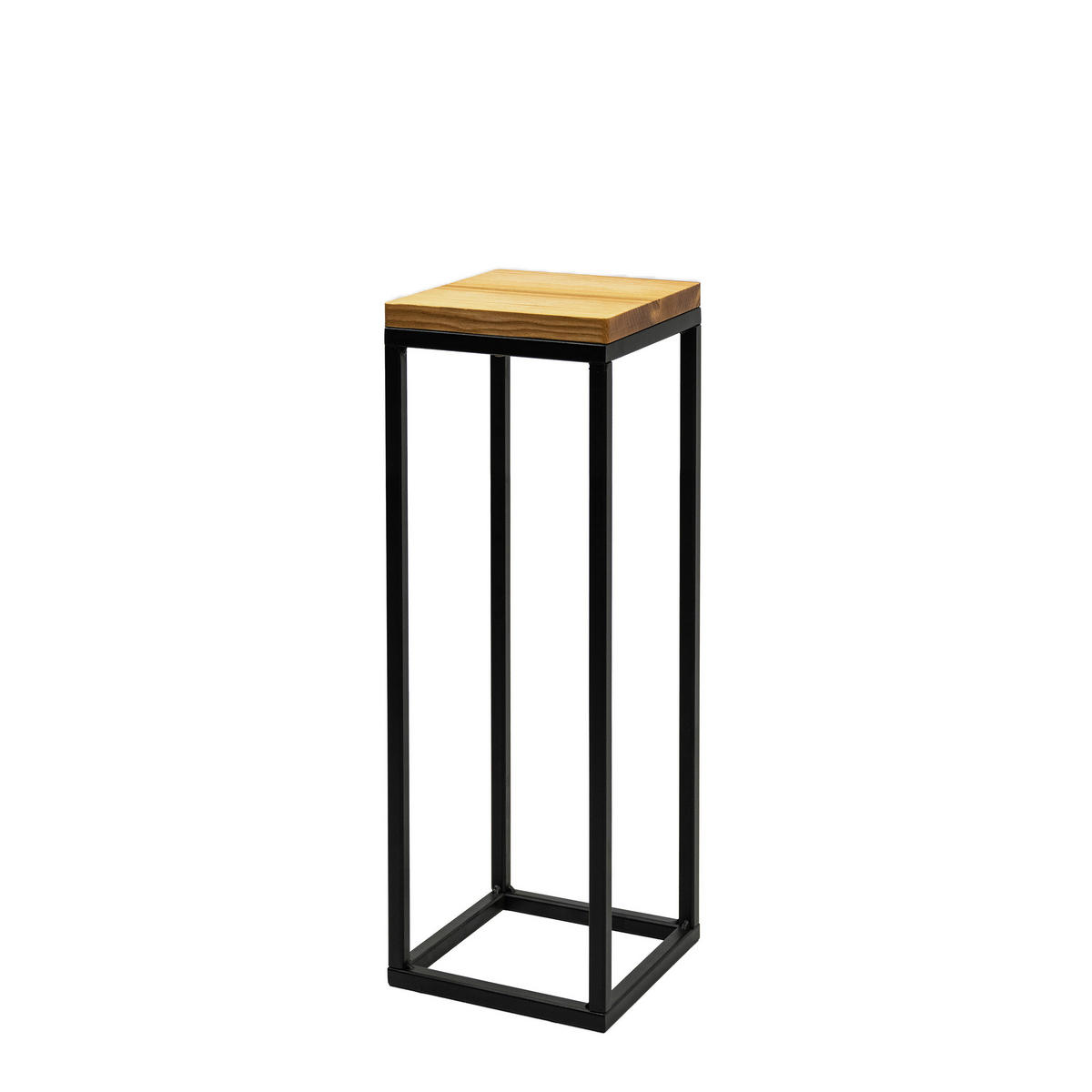 BLUMENSTÄNDER in Holz, Metall  - Schwarz, Basics, Holz/Metall (19/62/19cm)