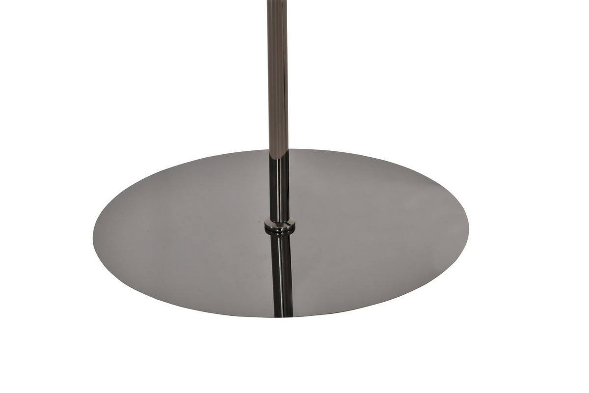 LED-STEHLEUCHTE Luberon 32,5/151/32,5 cm  - Schwarzchrom, Design, Glas/Kunststoff (32,5/151/32,5cm)