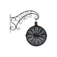 WANDUHR  Grau, Schwarz, Weiß 30 cm  - Schwarz/Weiß, Basics, Metall (30cm)