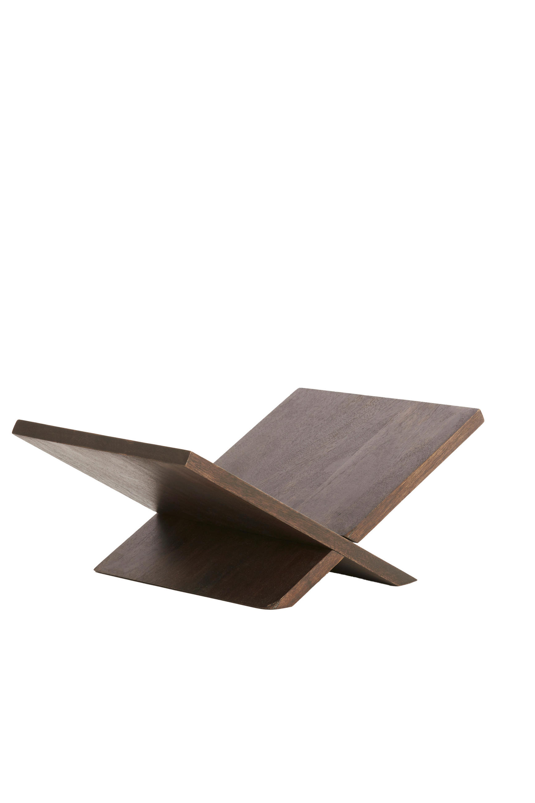 BUCHSTÄNDER - Dunkelbraun, Trend, Holz (36/25/15.5cm) - Light & Living