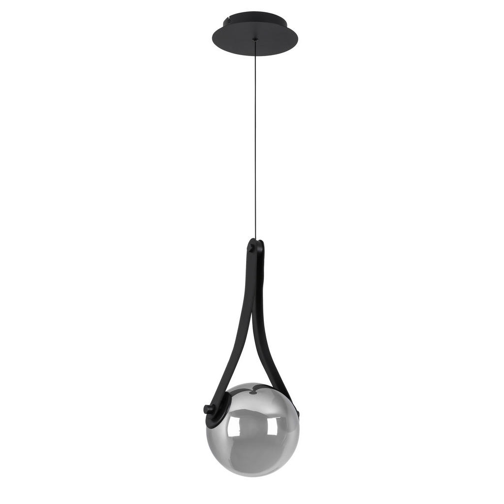 Dieter Knoll ZÁVĚSNÉ LED SVÍTIDLO, 23/215 cm - černá,barvy chromu