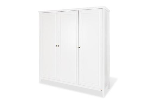 BABYKLEIDERSCHRANK Pinolino Smilla Weiß  - Weiß, Basics, Holz/Metall (178/190/55cm) - Pinolino