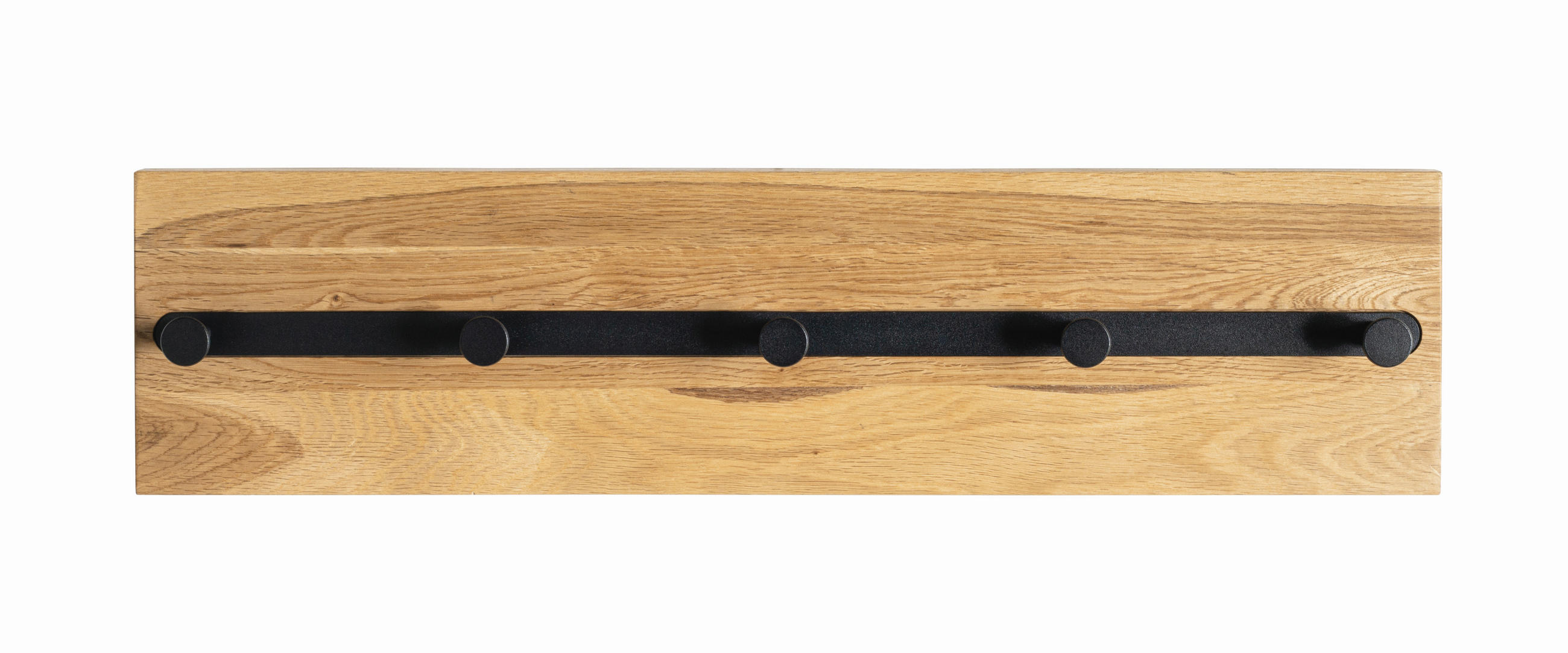 WANDGARDEROBE - Eichefarben/Schwarz, Design, Holz/Metall (60/15/6cm)