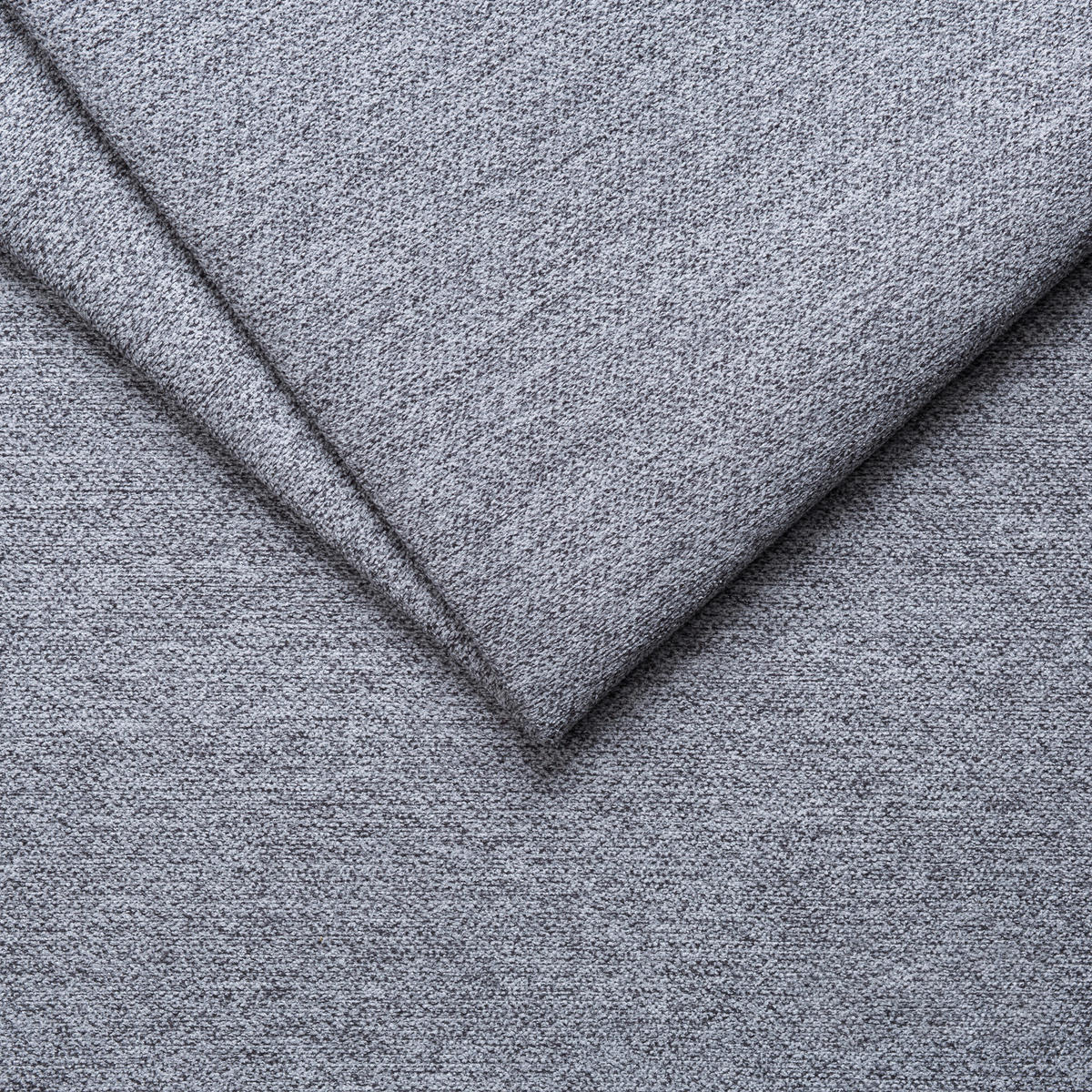 ECKSOFA in Flachgewebe Grau  - Grau, Design, Textil/Metall (188/260cm) - Hom`in