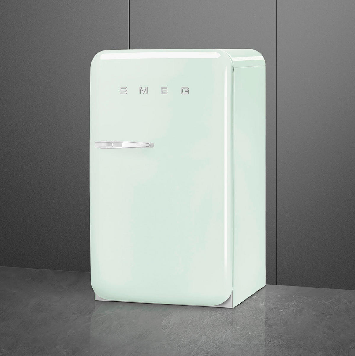 KÜHLSCHRANK 54.5/97.0/70.1 cm  - Pastellgrün, Trend, Metall (54.5/97.0/70.1cm) - SMEG