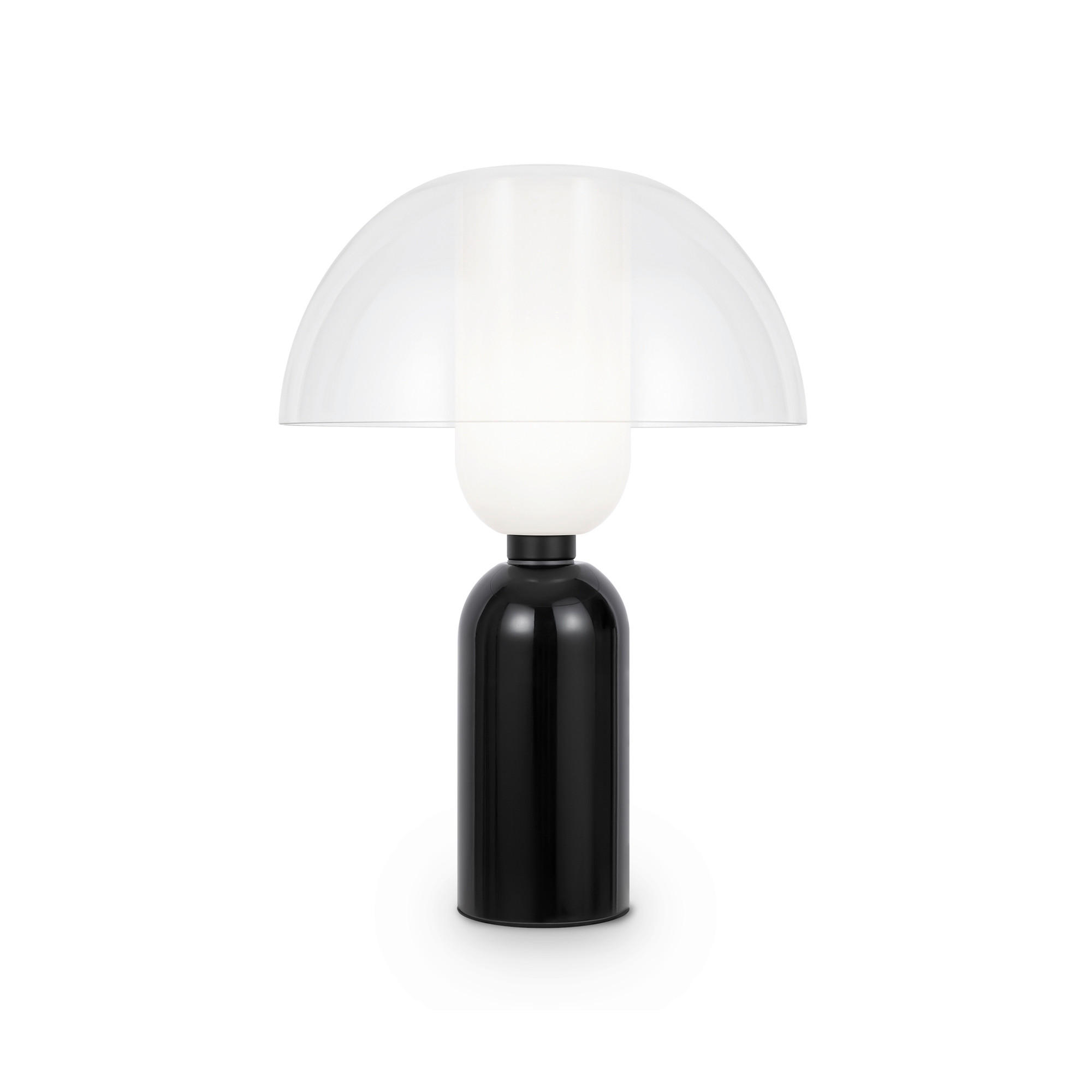 TISCHLEUCHTE - Transparent/Schwarz, Design, Keramik/Metall (30/42,5cm) - MAYTONI
