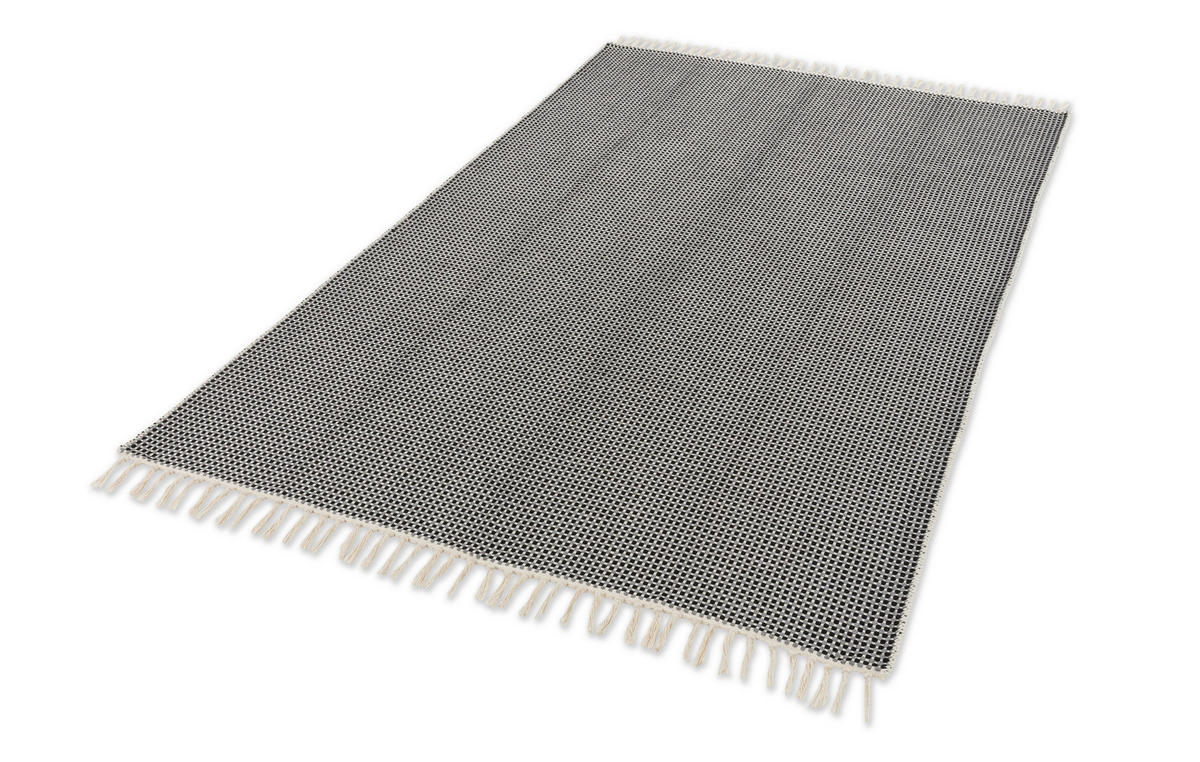 WEBTEPPICH 80/150 cm Cottage Dunkelgrau  - Dunkelgrau, Design, Textil (80/150cm) - Schöner Wohnen