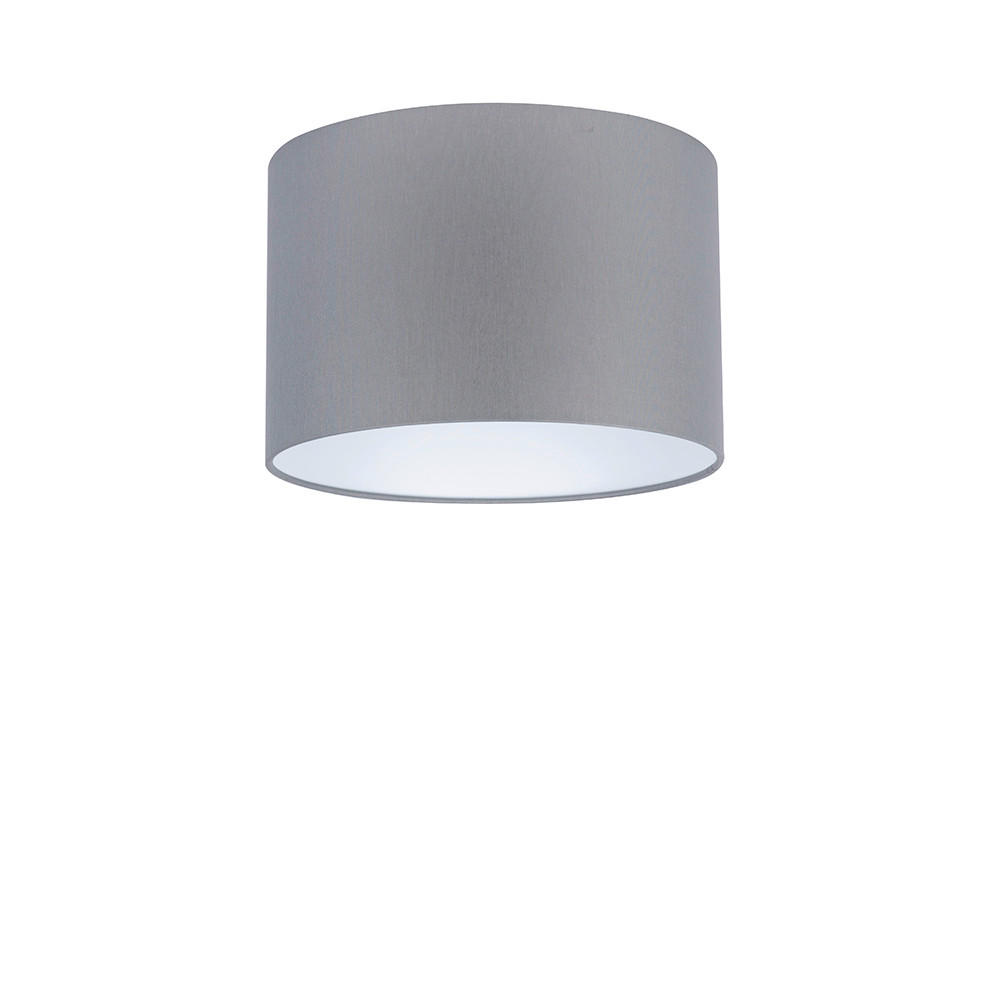 XXXLutz Leuchtenschirm Velour Grau 24 cm