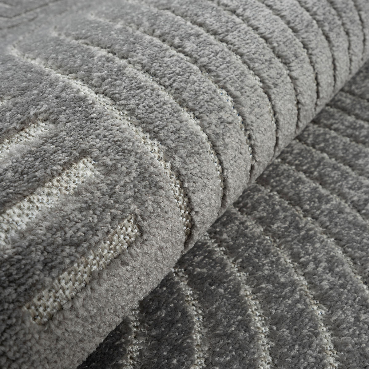 OUTDOORTEPPICH 60/110 cm Berlin Grau  - Grau, Basics, Kunststoff/Textil (60/110cm) - Novel