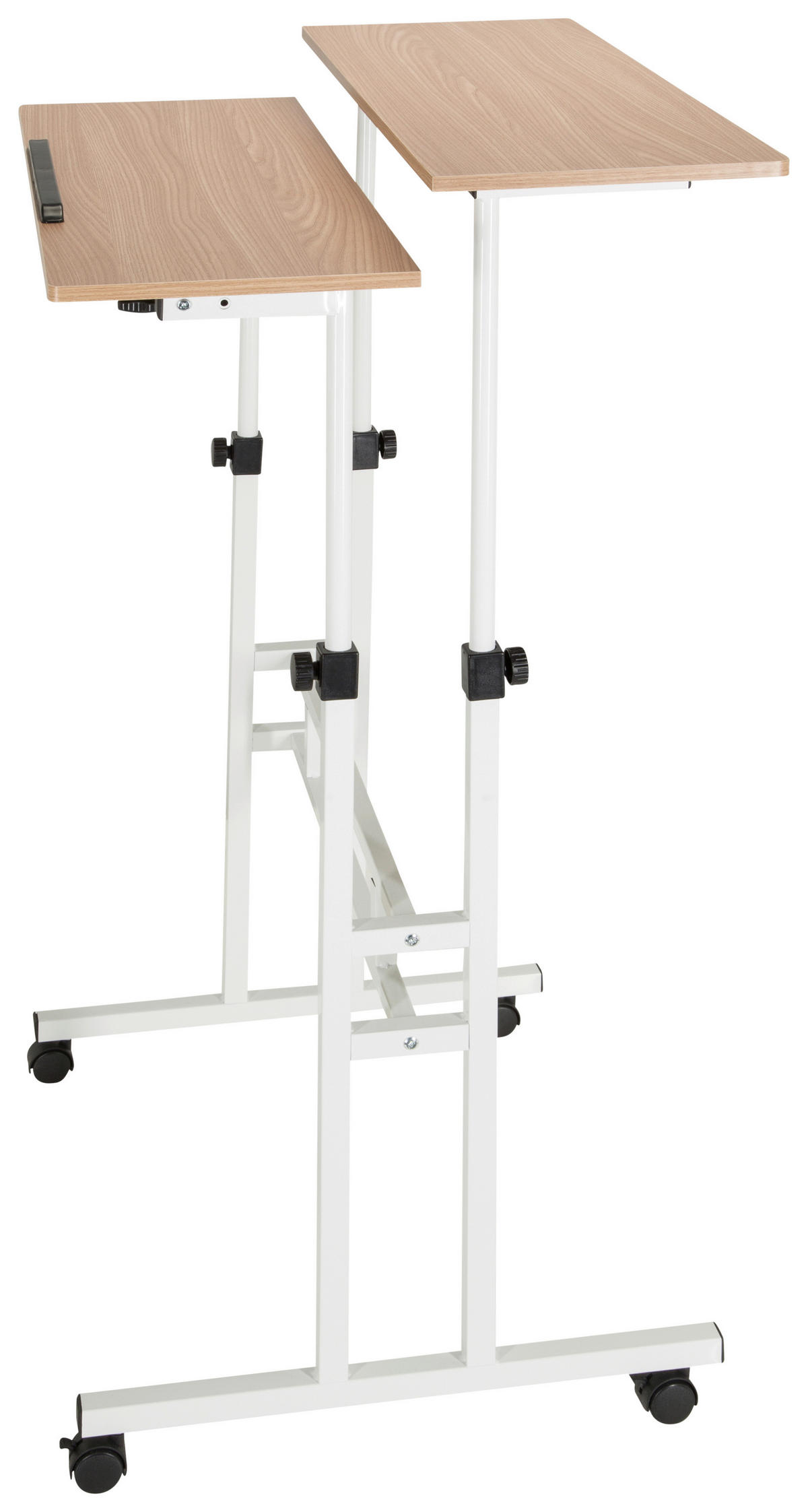 SCHREIBTISCH  in Weiß, Eichefarben  - Eichefarben/Weiß, Basics, Holzwerkstoff/Kunststoff (120/82-128/60cm) - MID.YOU