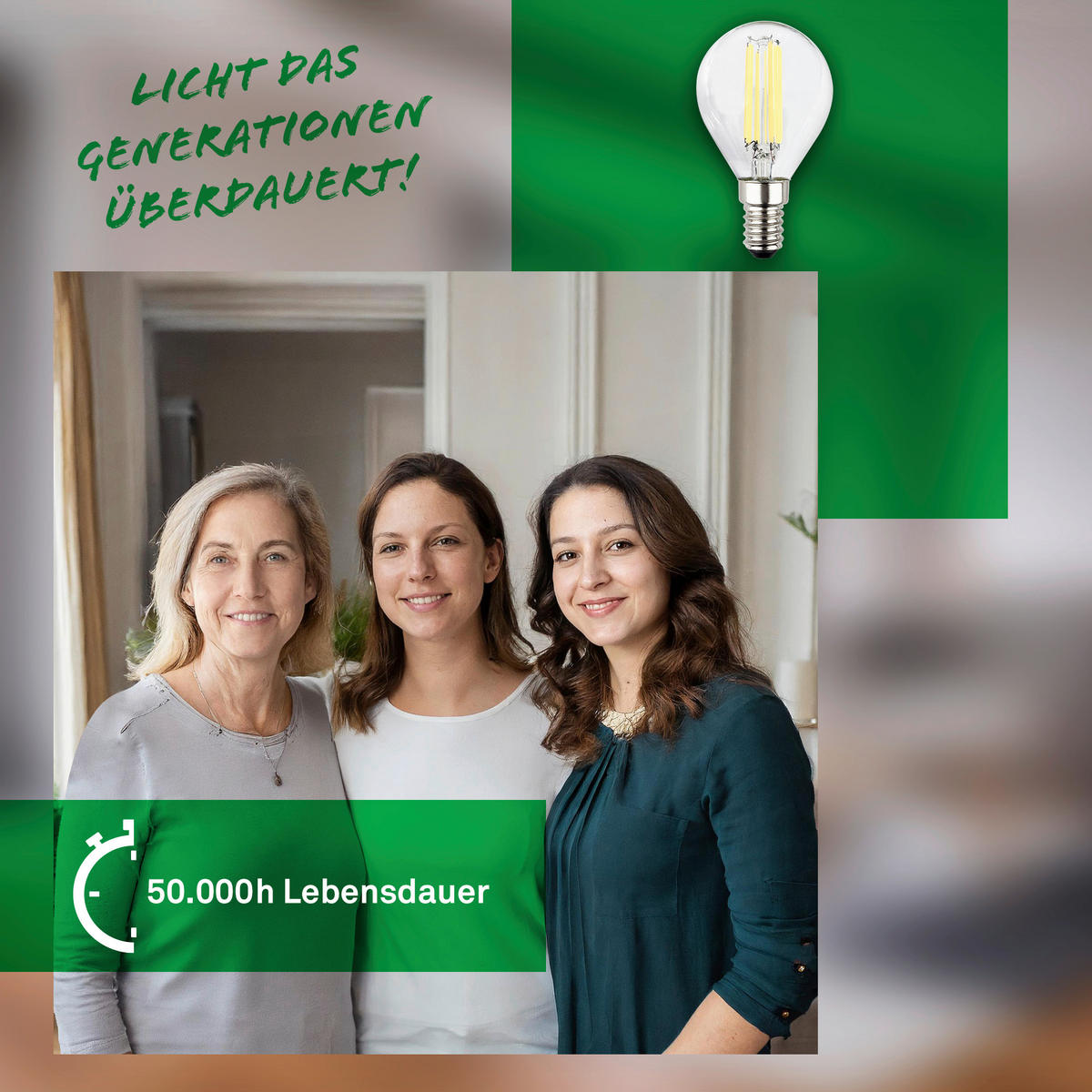 LED-LEUCHTMITTEL   E14 2,5 W 525 lm  - Silberfarben, Basics, Glas (4,5/8cm)