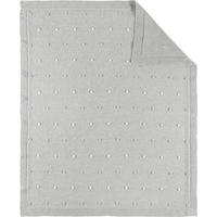 HEBKÁ DEKA - sivá/ružová, Basics, textil (80/100cm) - Patinio