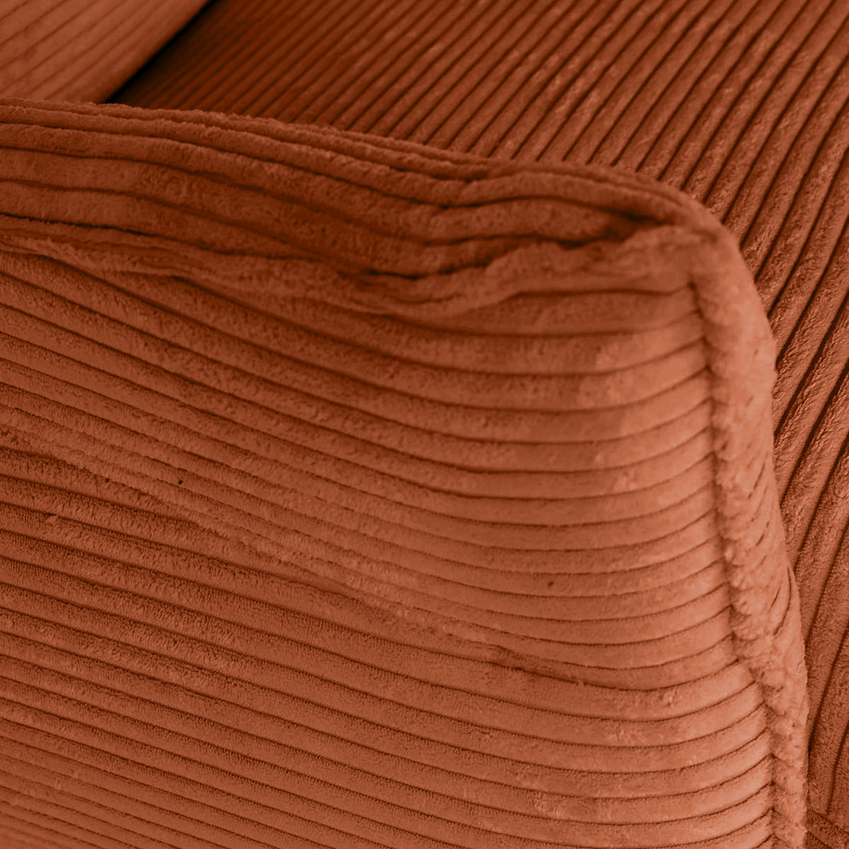 OHRENSESSEL in Cord Rostfarben  - Rostfarben/Schwarz, Konventionell, Textil/Metall (83/110/92cm) - MID.YOU