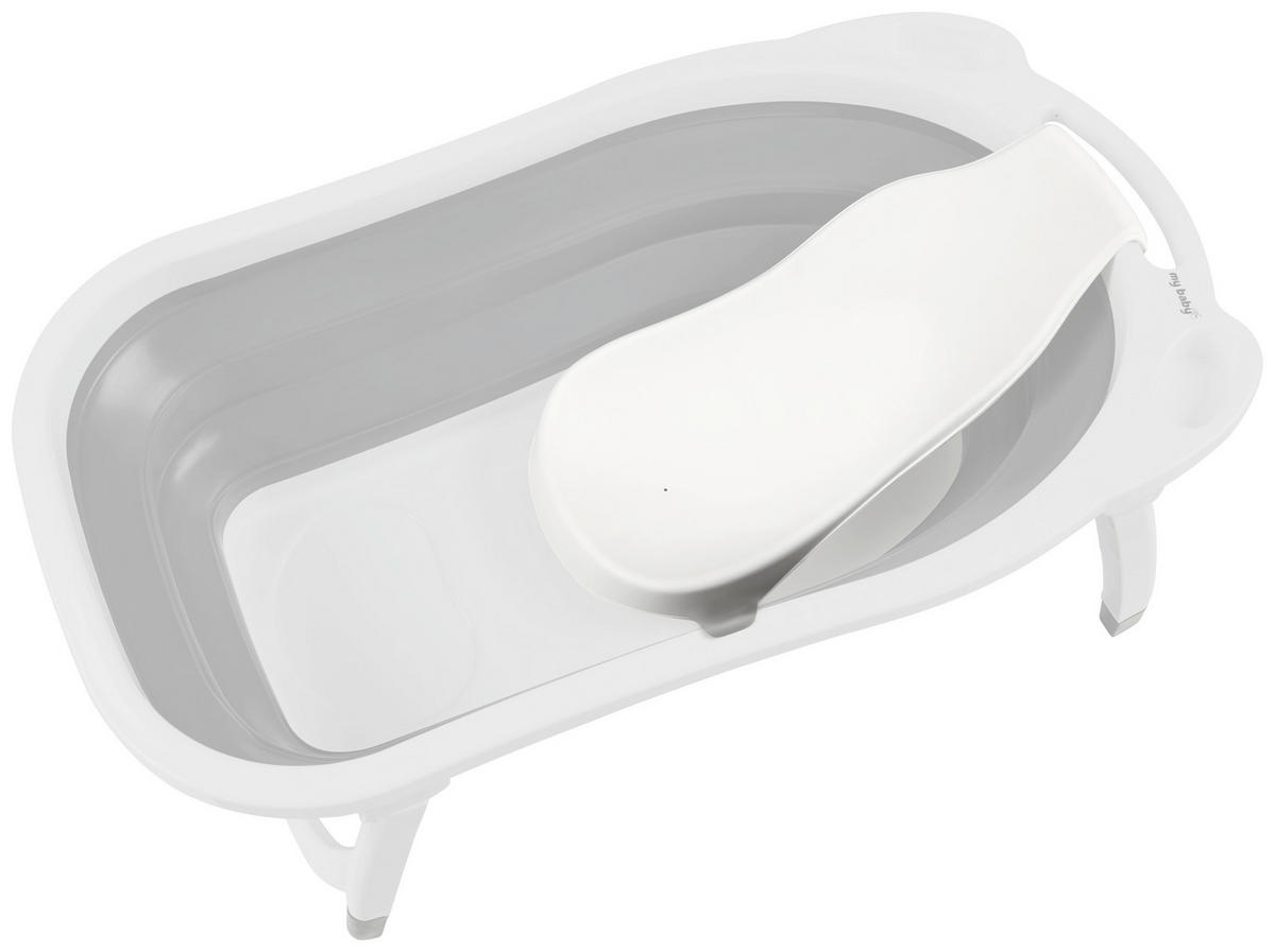 BADHJÄLP BASIC GREY  - vit, Basics, plast (47cm) - My Baby Lou