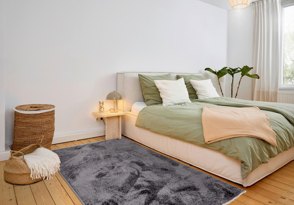 WEBTEPPICH 160/230 cm Stevie Anthrazit rechteckig  - Anthrazit, Basics, Kunststoff (160/230cm) - Astra