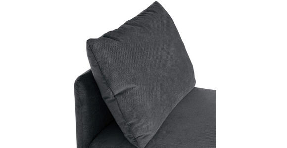 SOFAELEMENT Flachgewebe Anthrazit  - Anthrazit/Schwarz, KONVENTIONELL, Holz/Textil (77/72/83cm) - Carryhome