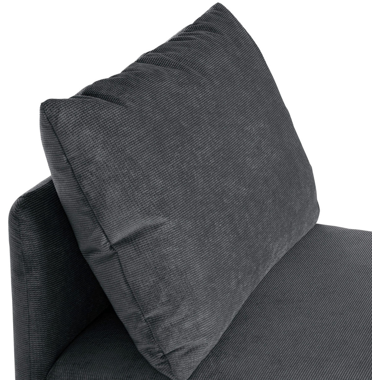 SOFAELEMENT in Flachgewebe Anthrazit  - Anthrazit/Schwarz, KONVENTIONELL, Holz/Textil (77/72/83cm) - MID.YOU