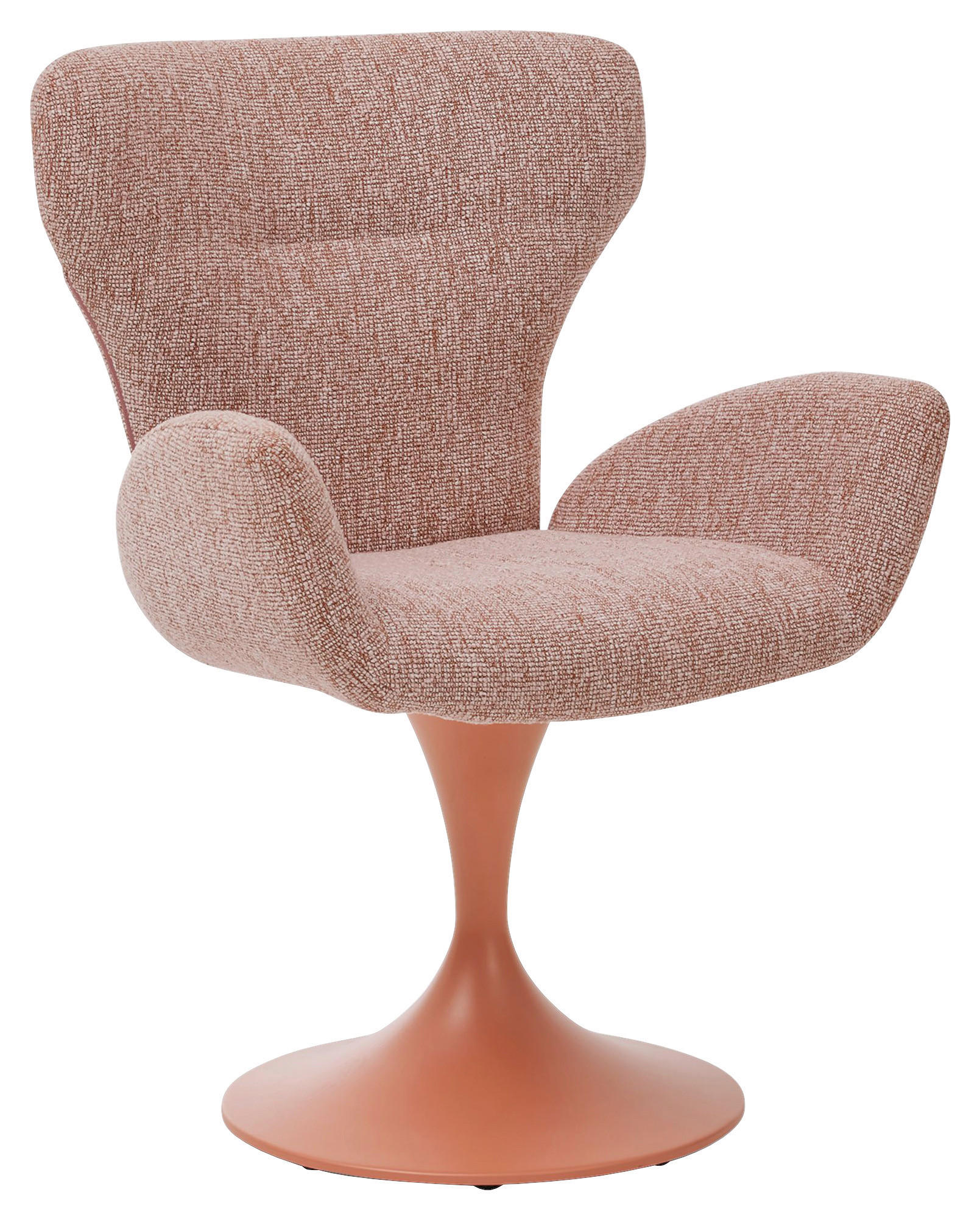 ARMLEHNSTUHL  in Flachgewebe  - Altrosa/Rosa, Design, Textil/Metall (65/93/68cm) - Musterring