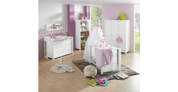 WICKELAUFSATZ Julija - Weiß, Trend, Holz (135/18/79cm) - My Baby Lou