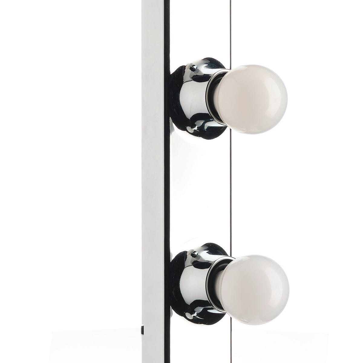 SPIEGELLEUCHTE 5/5/60 cm   - Chromfarben, KONVENTIONELL, Kunststoff (5/5/60cm)