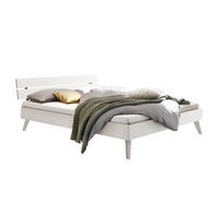 BETT 140/200 cm  in Weiss   - Weiss, Design, Holzwerkstoff (140/200cm) - Hasena