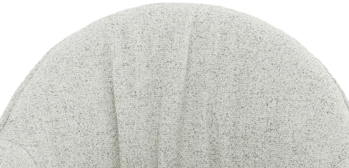 ARMLEHNSTUHL  Sitzfläche 360° drehbar, automatische Rückholfunktion Webstoff  - Creme/Schwarz, Design, Textil/Metall (66/83/64cm) - Novel