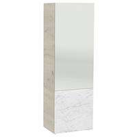 GARDEROBENSCHRANK  in 64/194/41,2 cm  - Wildeiche/Weiß, Natur, Glas/Holz (64/194/41,2cm) - Voglauer