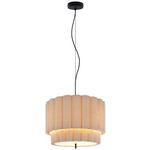 HÄNGELEUCHTE 40/120 cm  - Beige, Trend, Kunststoff/Textil (40/120cm) - Novel