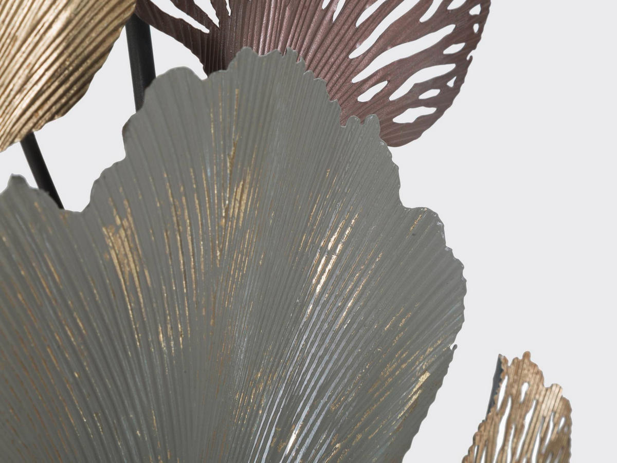 Wanddeko Diply Metall  - Goldfarben/Grau, Basics, Metall (76/126/7.6cm)