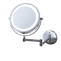 SCHMINKSPIEGEL  - Chromfarben, Basics, Glas/Metall (13cm) - Sadena