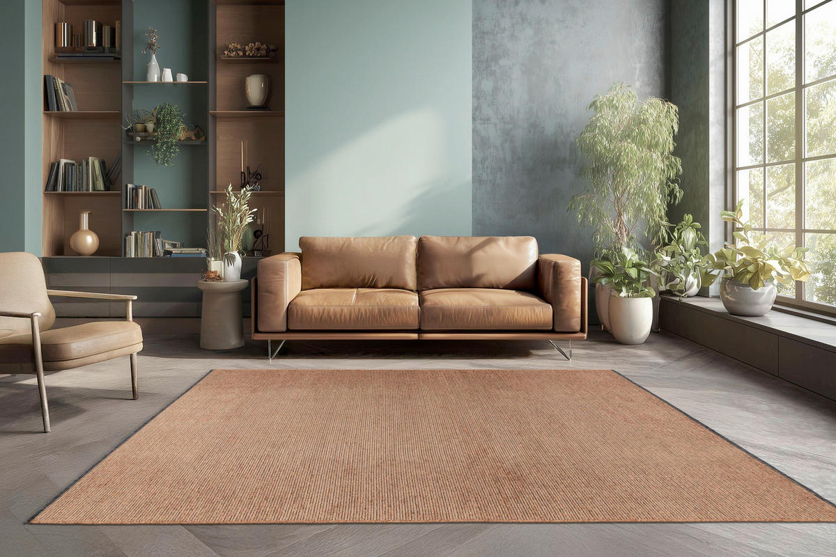FLACHWEBETEPPICH 80/150 cm Roma Goldfarben  - Goldfarben, KONVENTIONELL, Textil (80/150cm) - Batucci
