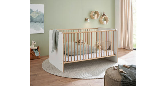 BABYZIMMER  - Weiß/Eiche Artisan, Basics, Holzwerkstoff - My Baby Lou