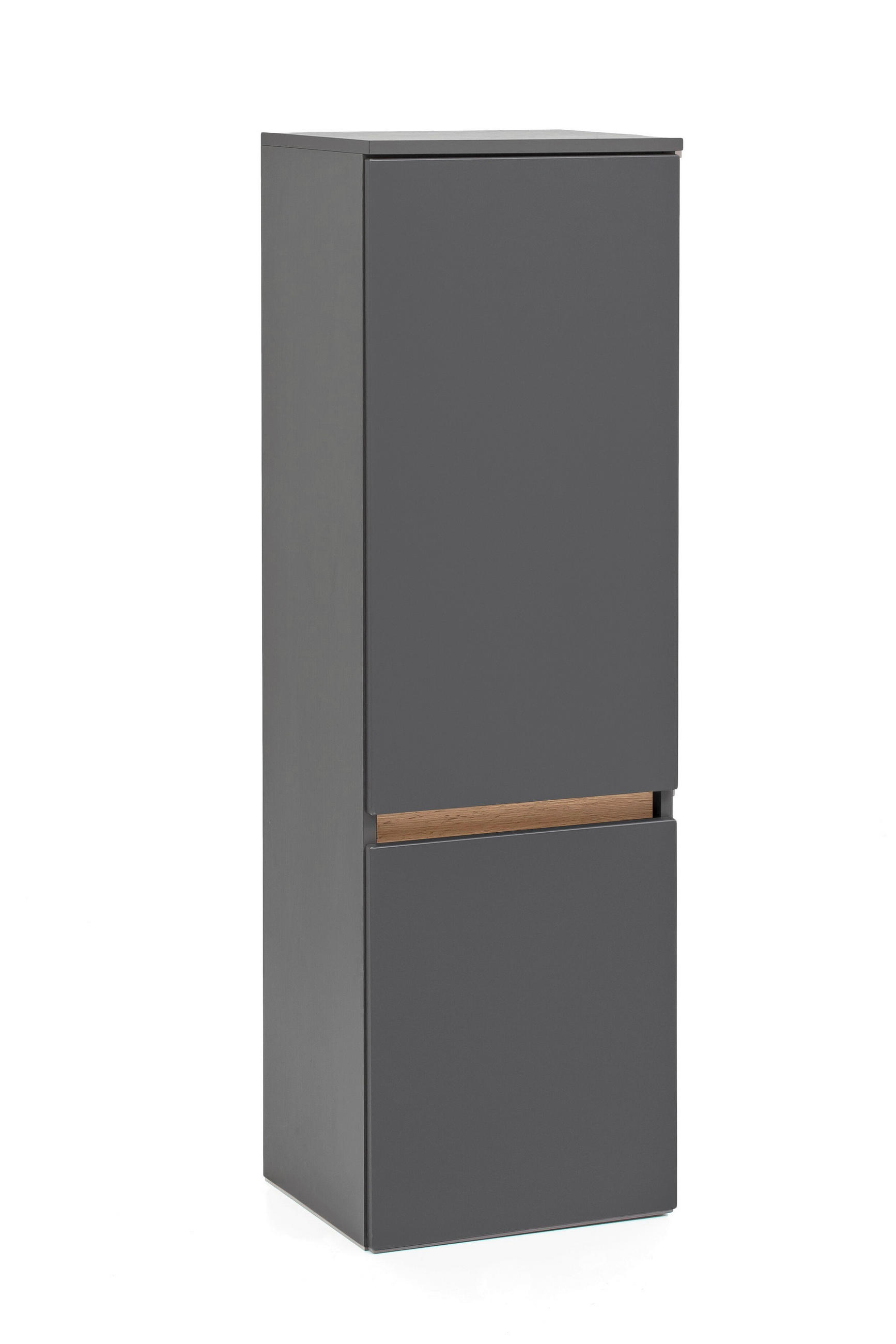 MIDISCHRANK 40/130/35 cm  - Eiche Wotan/Grau, Natur, Holzwerkstoff (40/130/35cm) - Xora