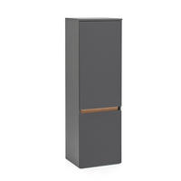 MIDISCHRANK 40/130/35 cm  - Eiche Wotan/Grau, Natur, Holzwerkstoff (40/130/35cm) - Xora